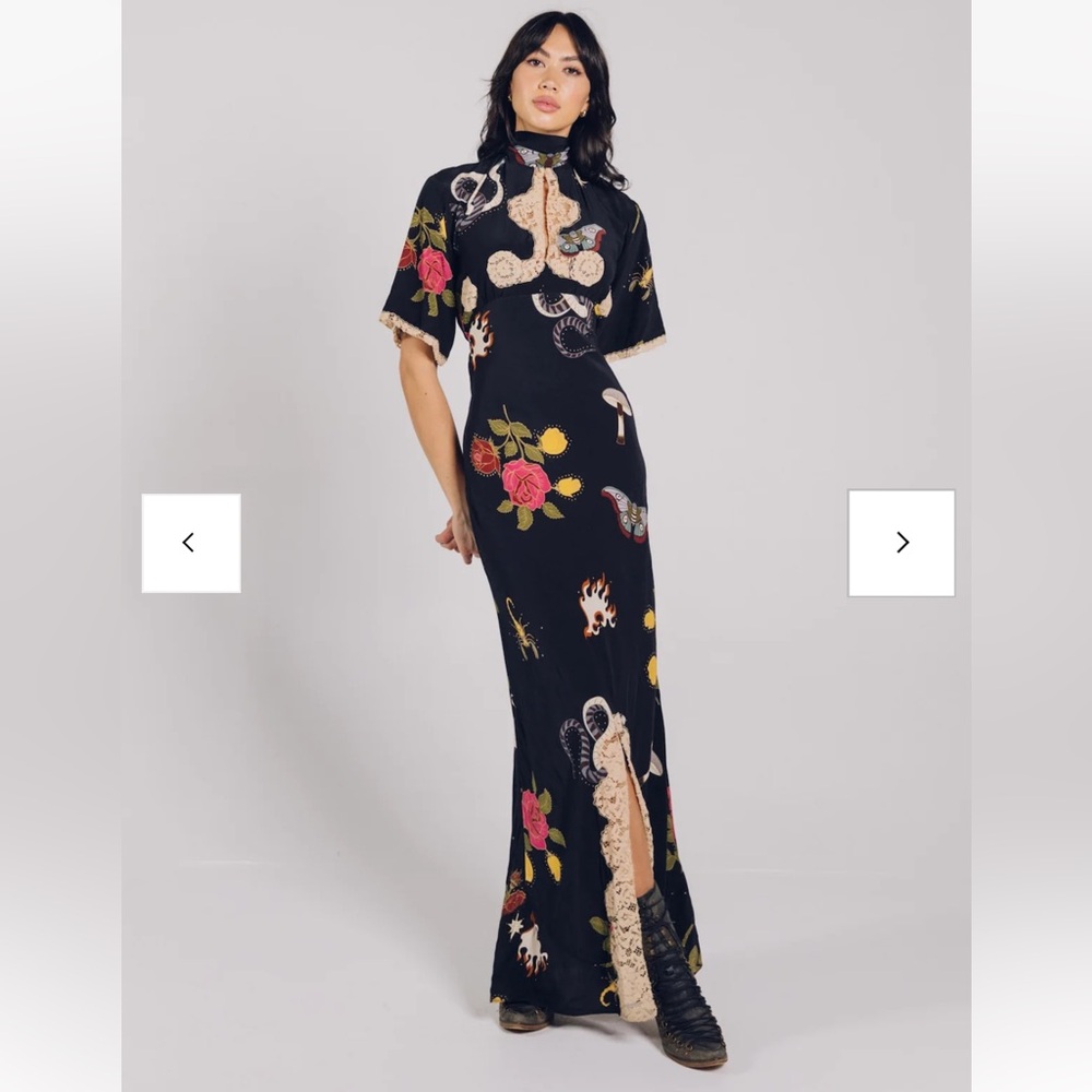 Lenni the Label XENO MAXI DRESS - BLACK